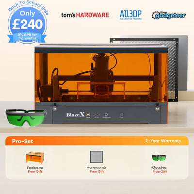 BlazeX M3 Pro Laser Engraver & Cutter - 10W
