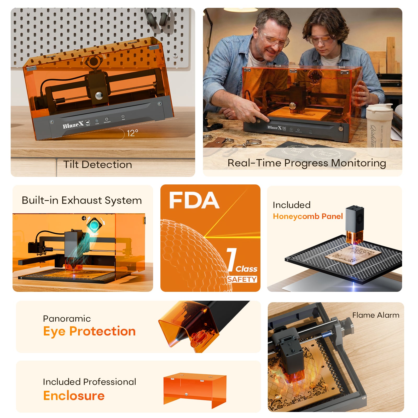 BlazeX M3 Pro Laser Engraver & Cutter
