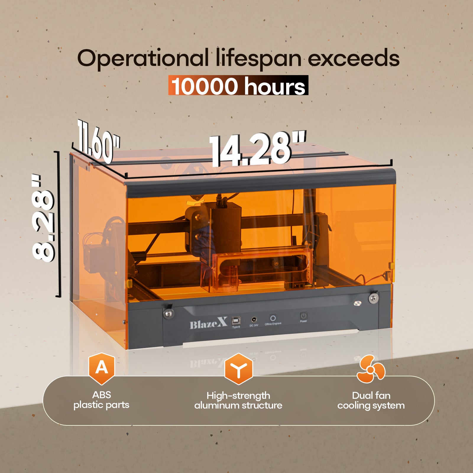 BlazeX M3 Pro Laser Engraver and Cutter