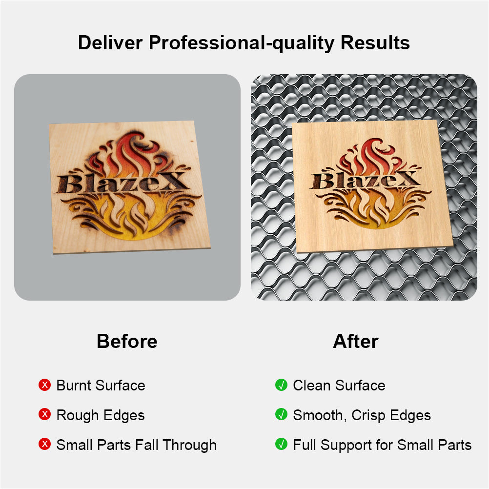 BlazeX Honeycomb Laser Bed