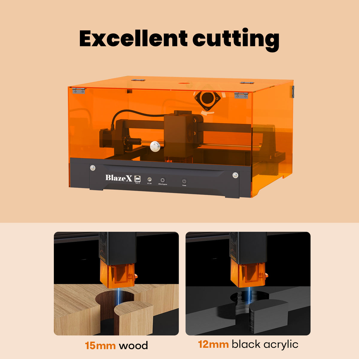 BlazeX M3 Pro Laser Engraver & Cutter