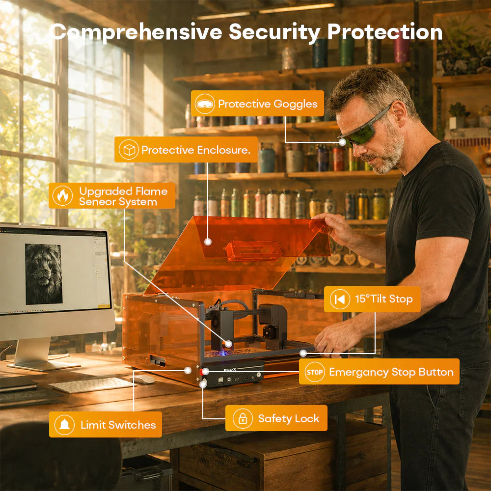 BlazeX M2 Pro Laser Engraver and Cutter