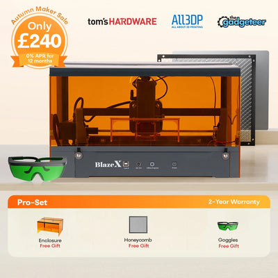 BlazeX M3 Pro Laser Engraver & Cutter - 10W
